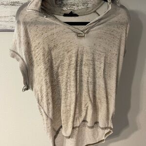 Casual Cream Women's Top